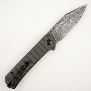 Нож CIVIVI Relic, Damascus, Micarta Dark Green - складной туристические ножи из стали Нож CIVIVI Relic, Damascus, Micarta Dark Green - складной туристические ножи из стали
